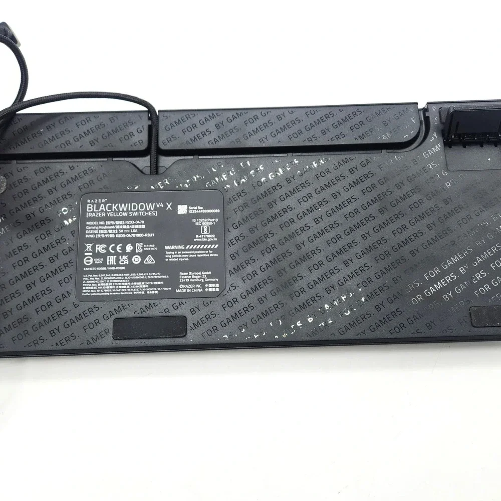 Razer BlackWidow‎ V4 X RGB Mechanical Keyboard Yellow Linear Switch PC